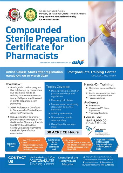 PowerPak has selected its best compounding continuing education courses to offer pharmacists a unique library to meet their 2019-2020 CE compounding requirements. . Free sterile compounding ce for pharmacists
